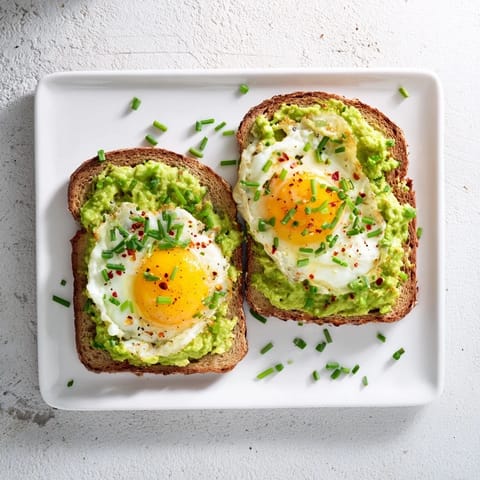 Mash ripe avocado with lemon and chili flakes for this quick Avocado Toast, served warm with a drizzle of olive oil.