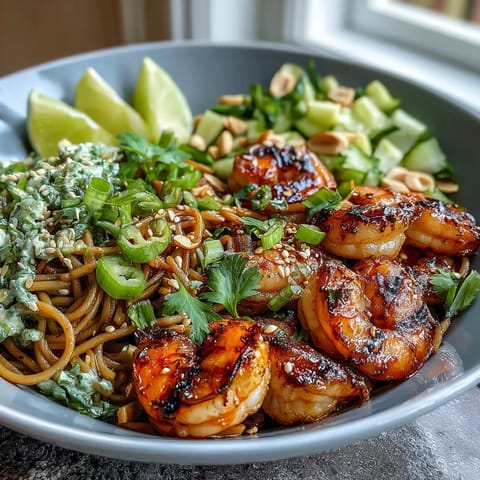 Perfect summer meal served chilled, with lime wedges on the side and fresh cilantro garnish.