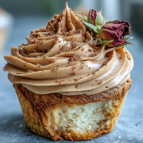 Delicate Taurus Birthday Cupcakes frosted with a smooth, inviting terracotta buttercream swirl.