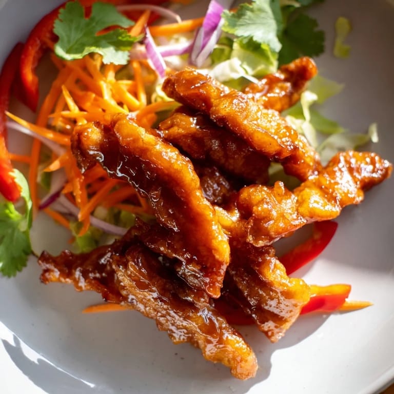 Savory Honey Sriracha Chicken Wrap with fresh cilantro and drizzle of sauce, perfect for a quick weeknight meal.