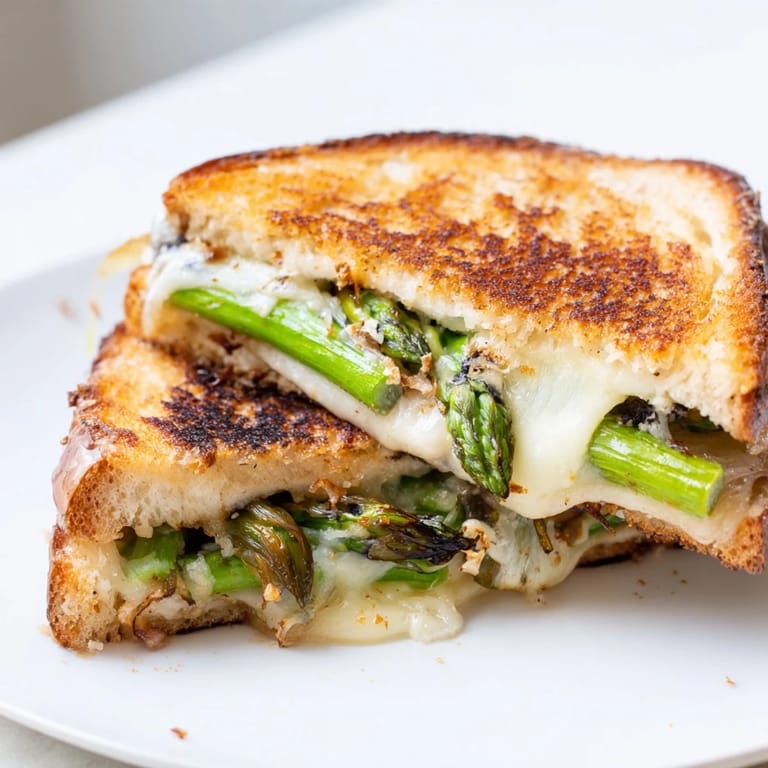 Slice into this decadent Asparagus & Brie Grilled Cheese, where buttery sourdough meets creamy cheese and smoky asparagus for an unforgettable lunch or light dinner.