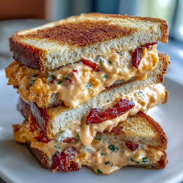 Classic Southern pimento cheese tea sandwiches with cheddar and pimentos, perfect for Derby celebrations and afternoon tea.